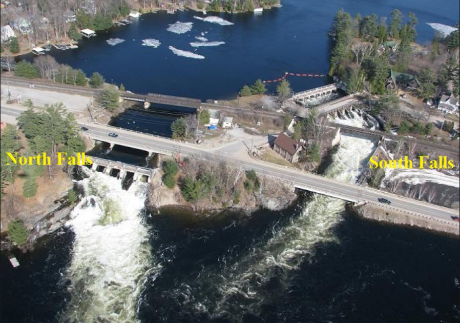 North Falls and South Falls at Bala Falls